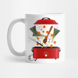 Electric Flying Vegetables Mug